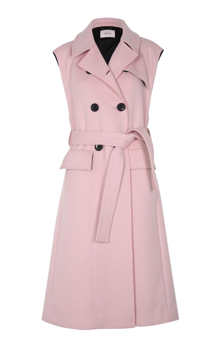 Dorothee Schumacher Frenzy Finesse Sleeveless Double Breasted Trench