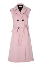 Dorothee Schumacher Frenzy Finesse Sleeveless Double Breasted Trench