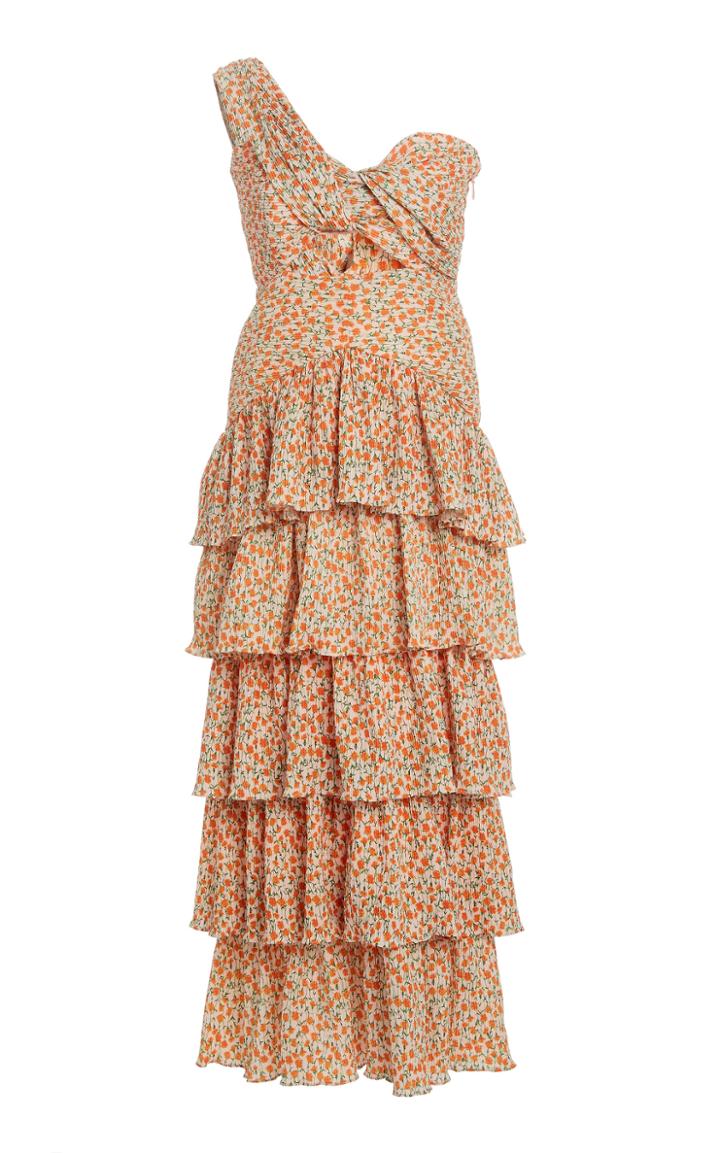 Moda Operandi Significant Other Escape One-shoulder Crepe Dress