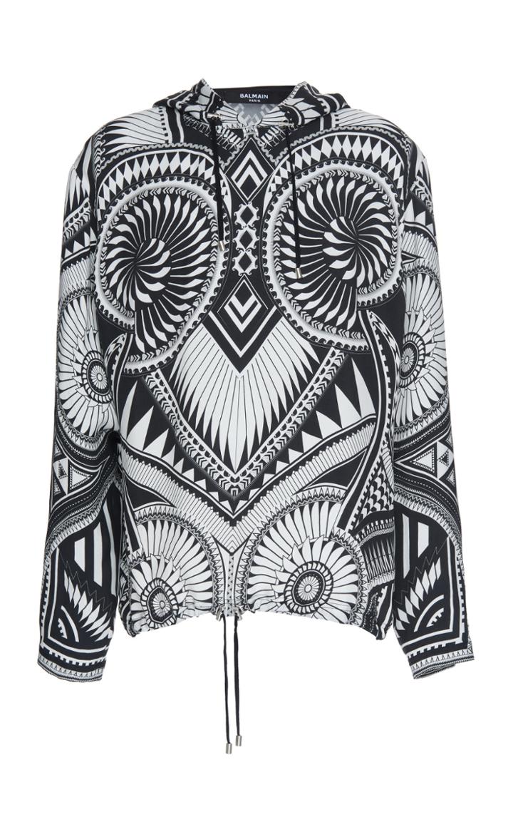 Balmain Printed Oversize Hoodie