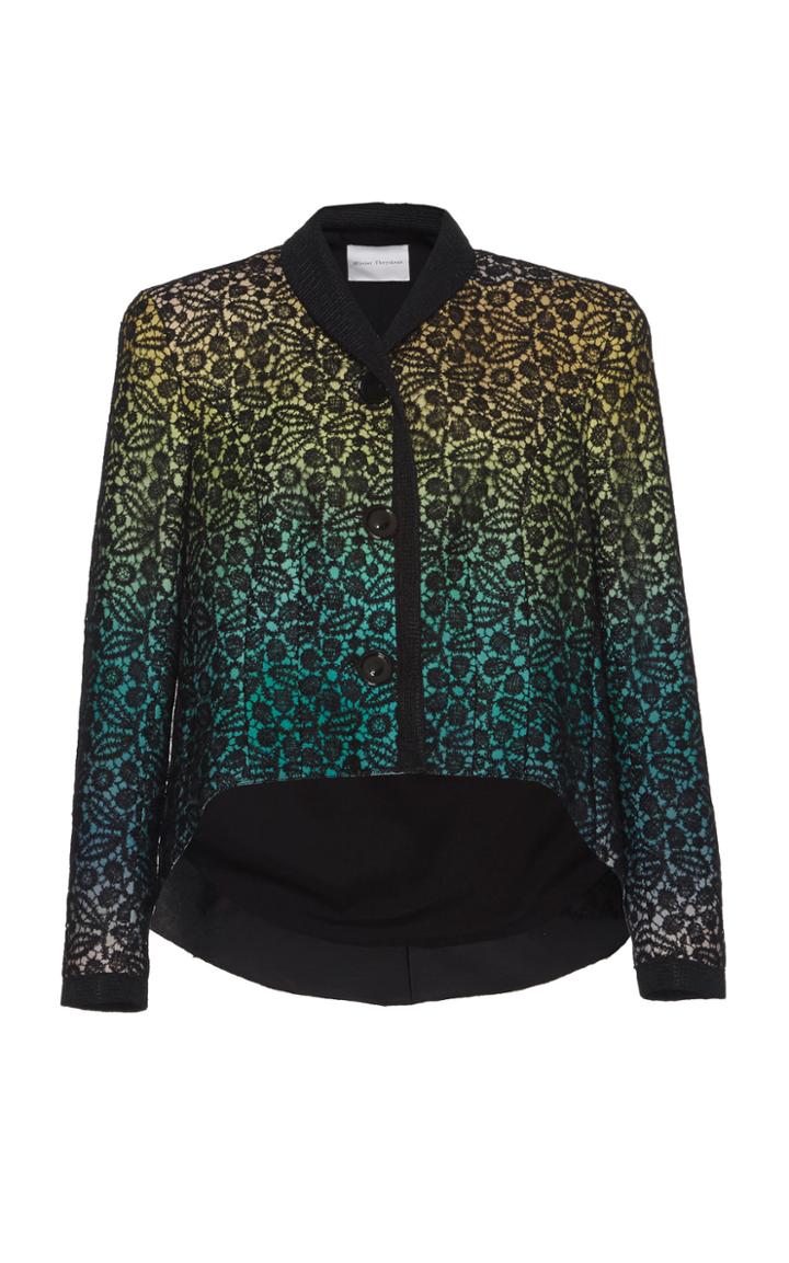 Olivier Theyskens Tazya Asymmetric Silk-blend Jacket