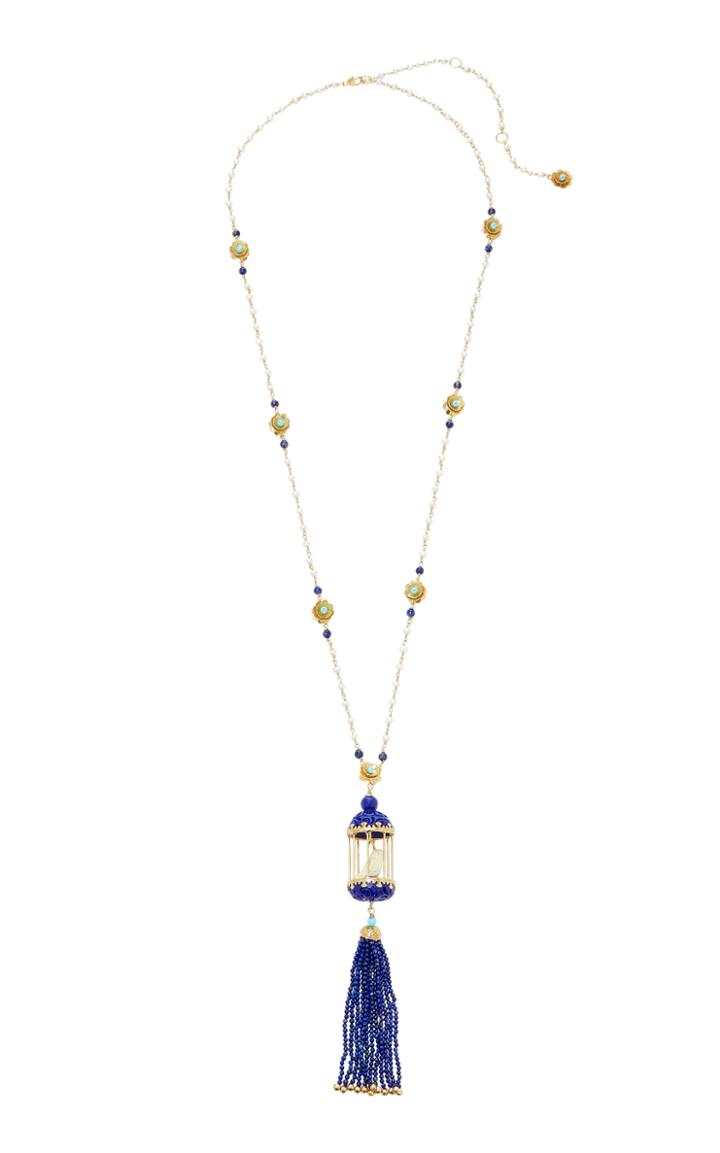 Of Rare Origin Aviary Multi-stone Tassel Necklace