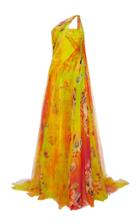 Ralph Lauren Vivianne Floral Organza Evening Dress