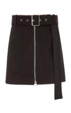 Proenza Schouler Pswl Belted Cotton-twill Utility Mini Skirt
