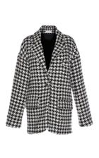 Wanda Nylon Houndstooth Check Smoking Blazer