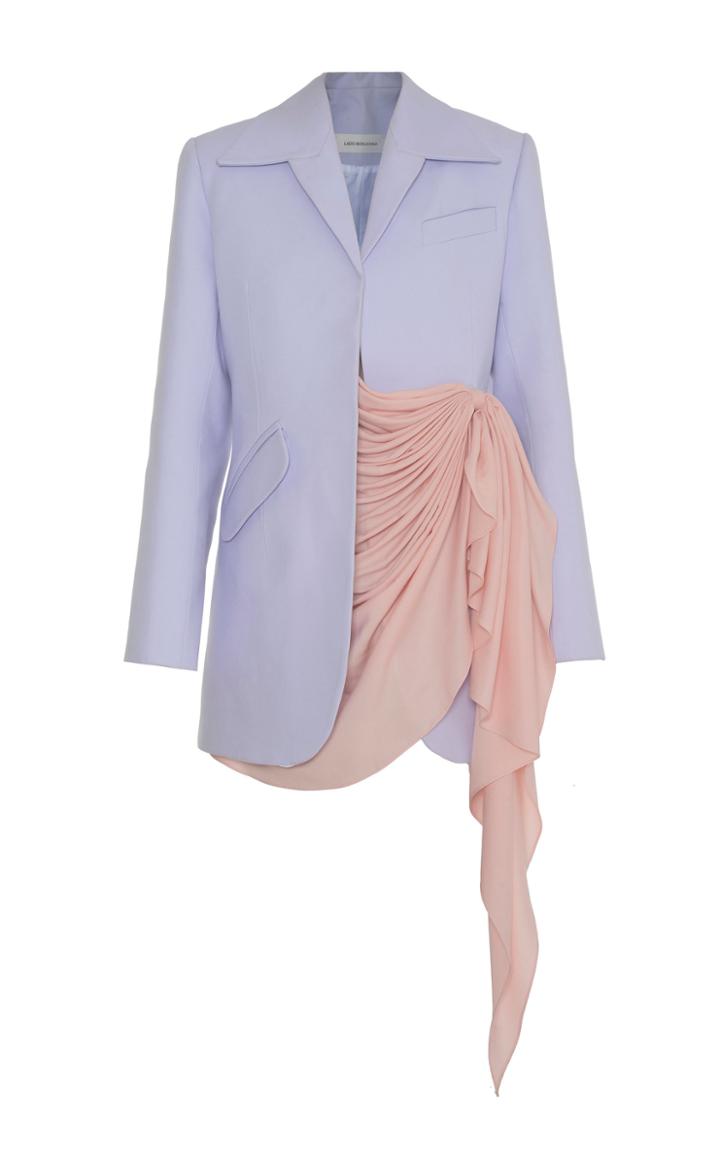 Lado Bokuchava Draped Asymmetrical Cotton Blazer