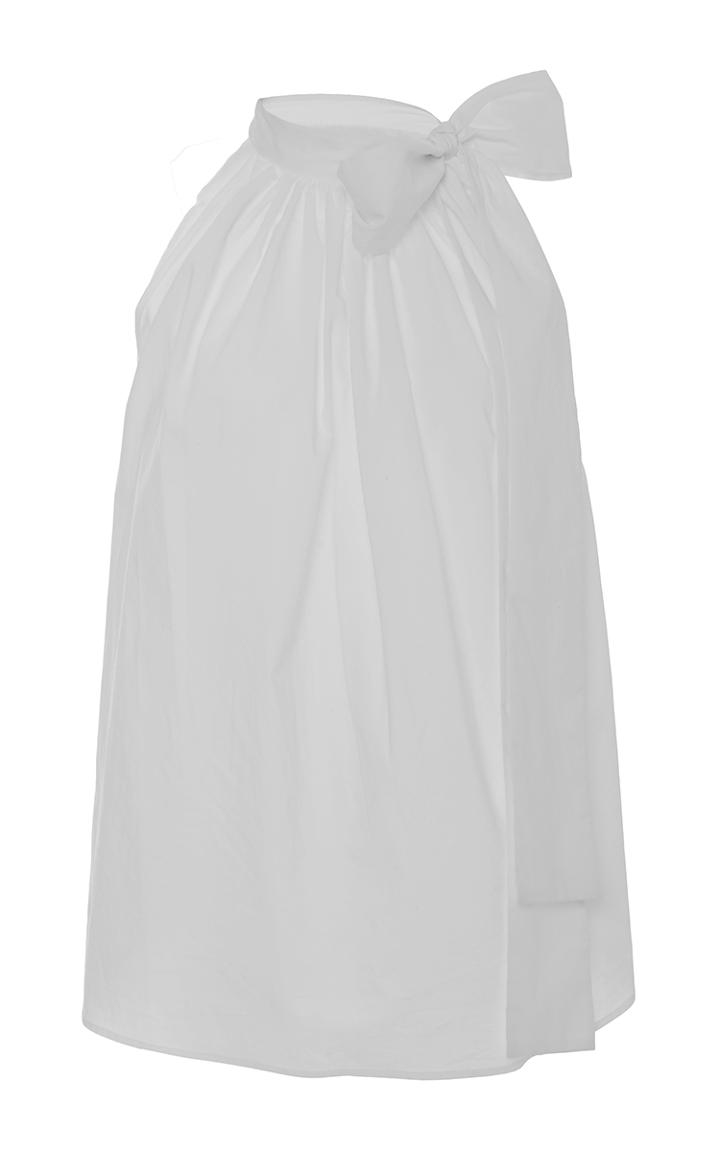 Apiece Apart Medina White Tie Neck Top