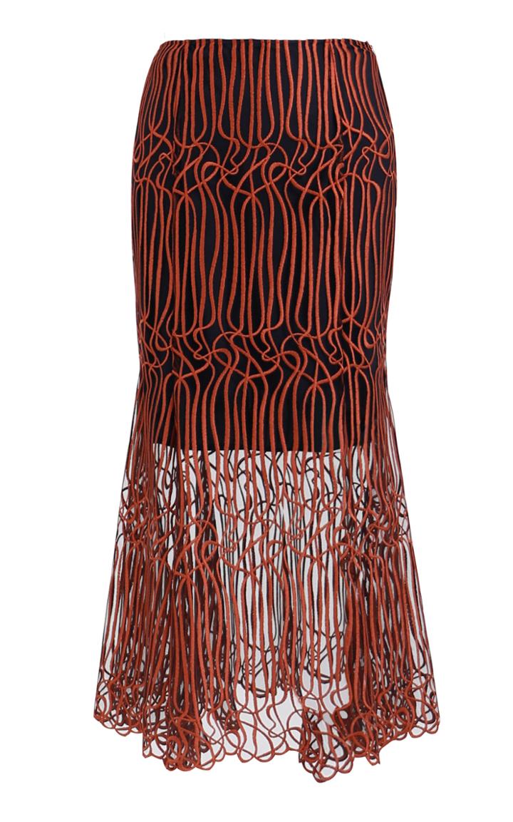 Ginger & Smart Gloria Fluted Midi Skirt