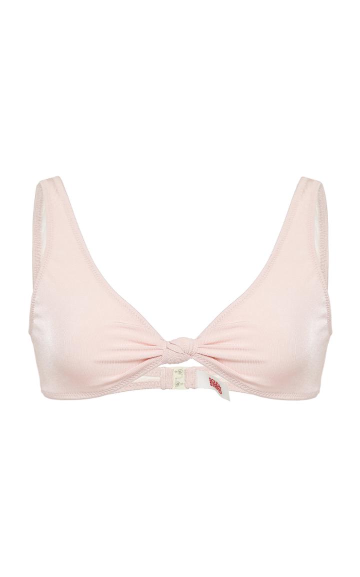 Solid & Striped Jade Ribbed Bikini Top Size: Xs