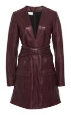 Victoria Victoria Beckham Bow-detailed Leather Mini Dress