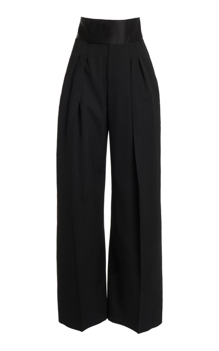 Moda Operandi Jw Anderson Wool Wide-leg Tuxedo Trousers