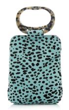 Edie Parker Dalmatian Print Calf Hair Top Handle Bag