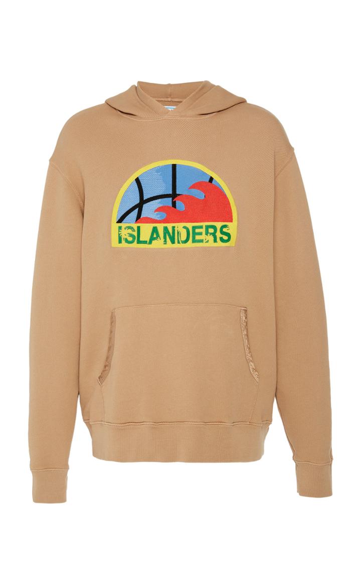 Just Don Printed Cotton-jersey Hooded Sweatshirt