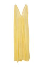 Kalita Clemence Sunshine Plunge Maxi Dress