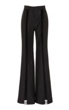 Moda Operandi Gabriela Hearst Fishnet-detailed Wool-blend Boot-cut Pants Size: 38