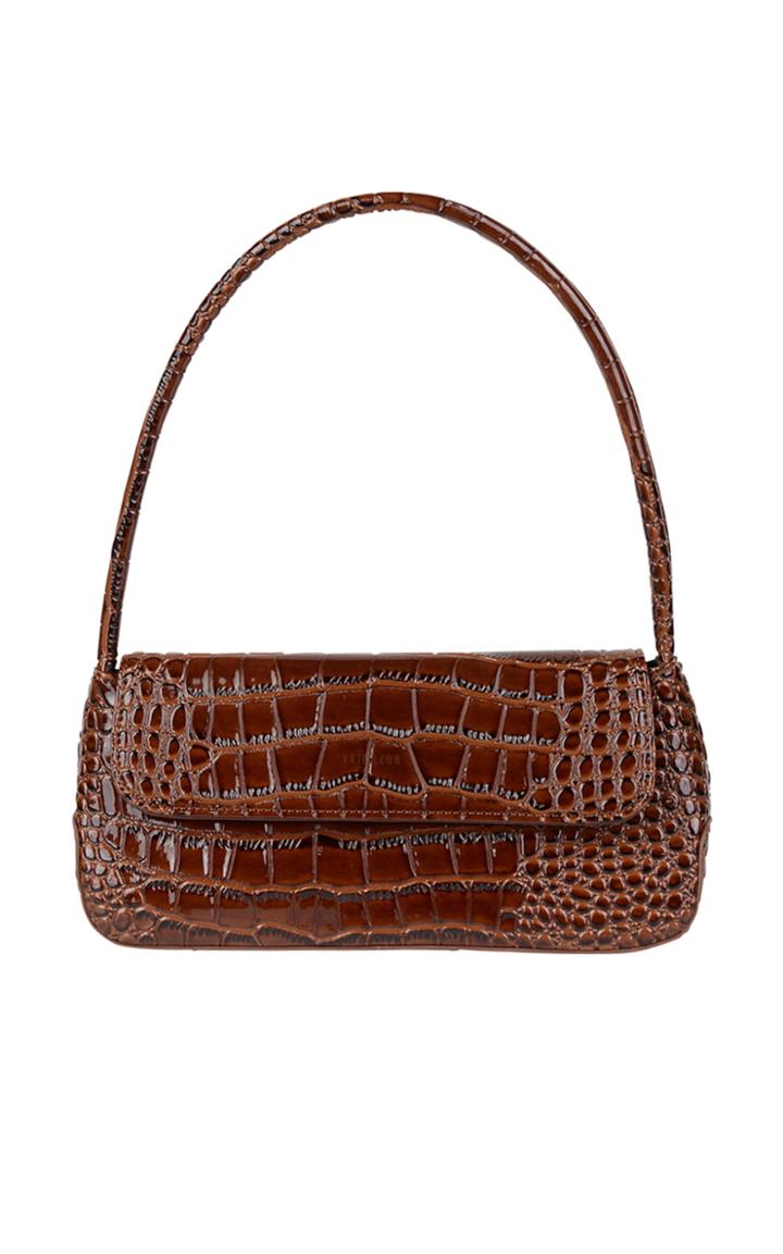 Moda Operandi Brie Leon The Camille Croc-effect Vegan Leather Shoulder Bag