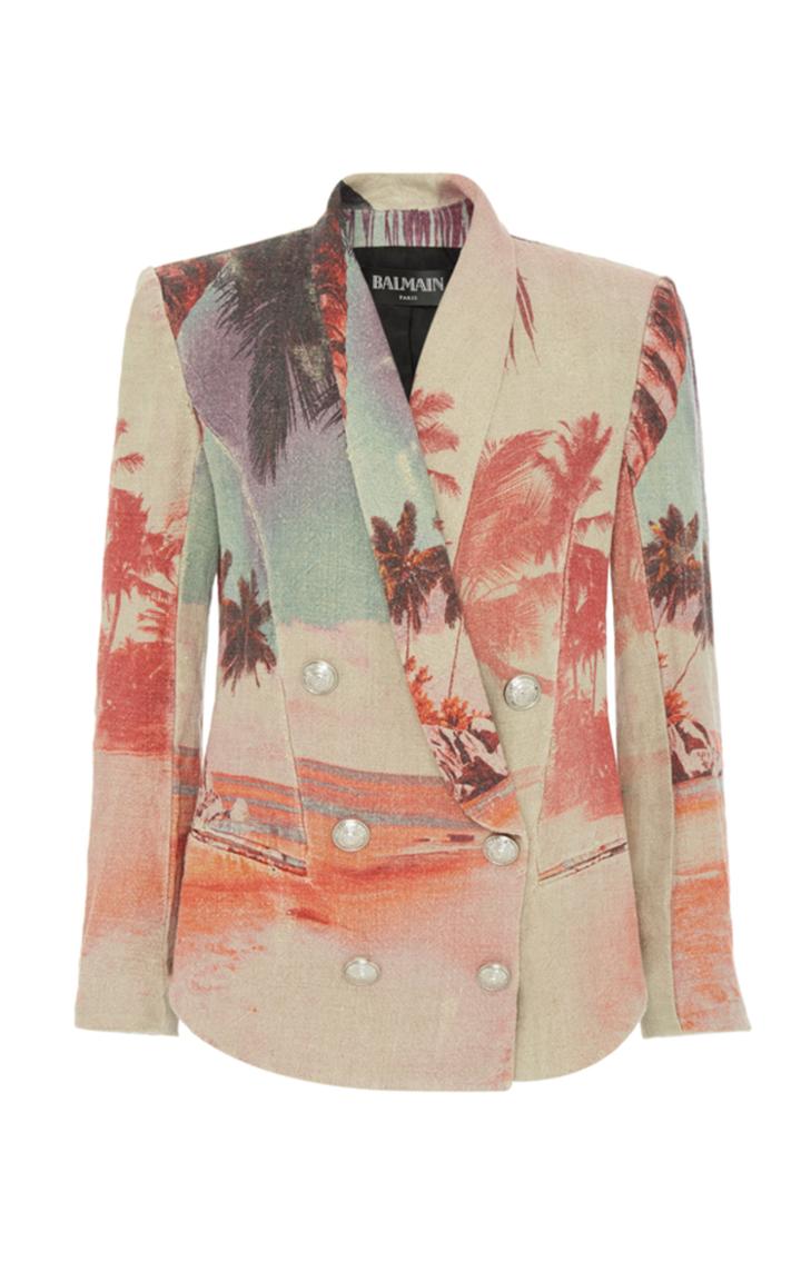 Balmain Printed 6-button Jacket