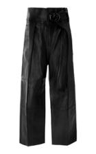 Petar Petrov Haena High-waisted Wide-leg Leather Pants