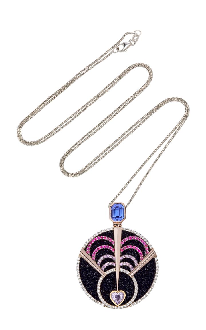 Ele Karela Wavy World Pendant Necklace