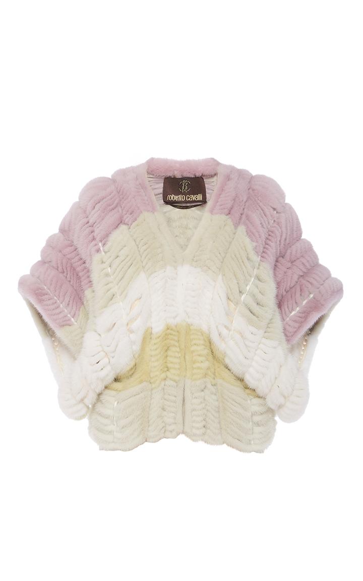 Roberto Cavalli Multi Mink Mix Fur Coat