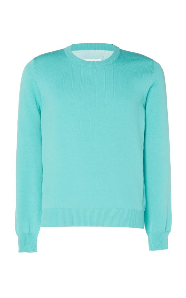 Maison Margiela Suede Elbow-patch Stretch-cotton Sweater