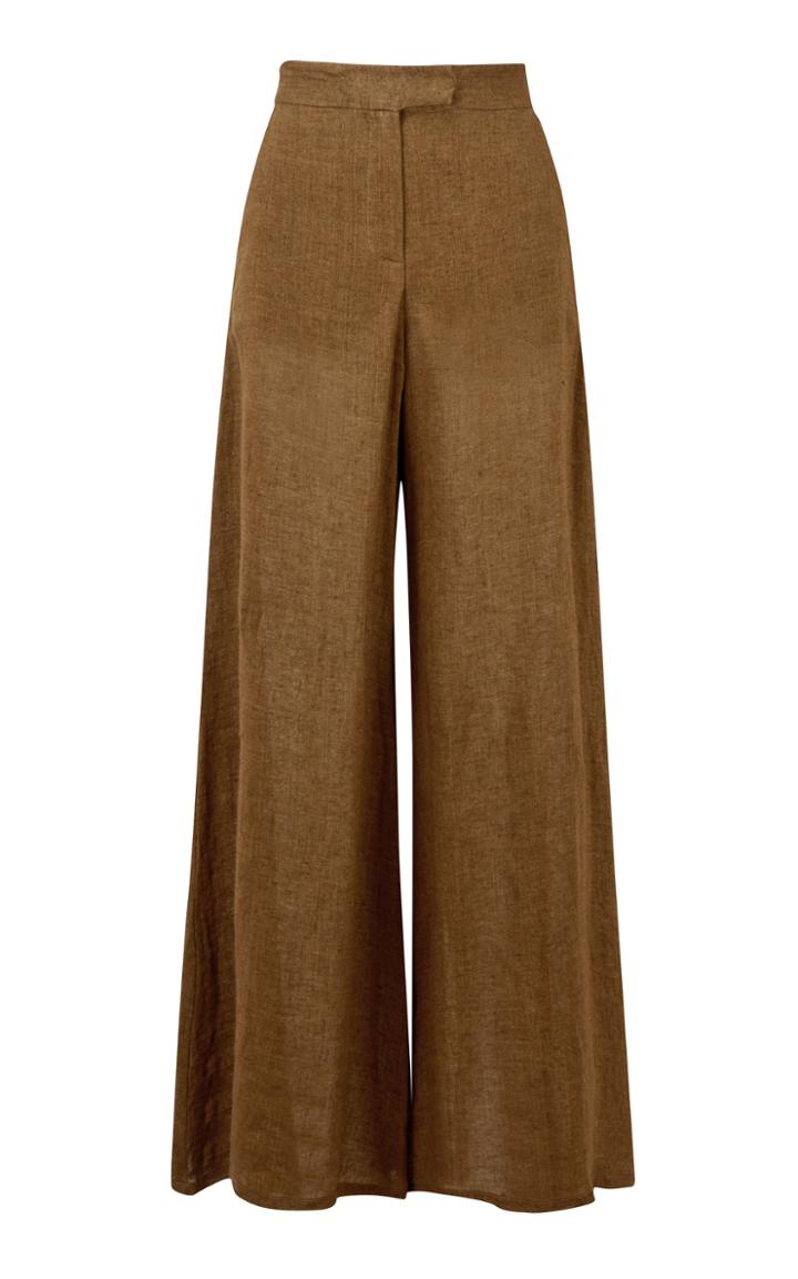 Lisa Marie Fernandez High-rise Flare-leg Linen Pants