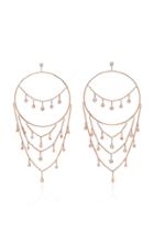 Jacquie Aiche Diamond Drip Chain Round Hoops