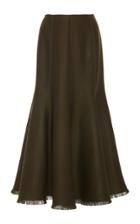 Moda Operandi Gabriela Hearst Amy A-line Wool-silk Blend Maxi Skirt Size: 36