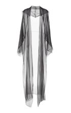 Rosetta Getty Chiffon Hooded Robe Coat