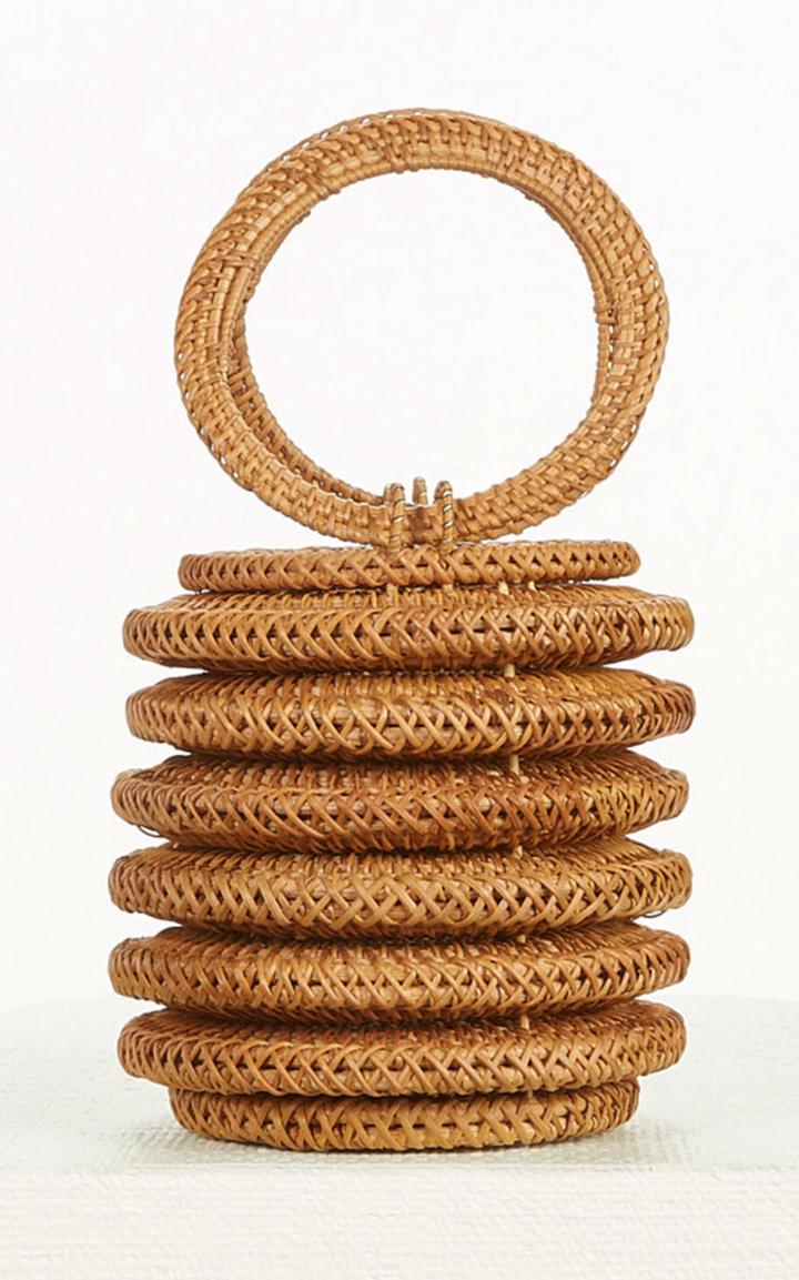 Moda Operandi Cult Gaia Yasmina Rattan Top Handle Bag