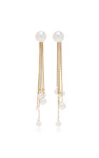 Gigi & Joux Elle Pearl And 24k Gold-plated Drop Earrings