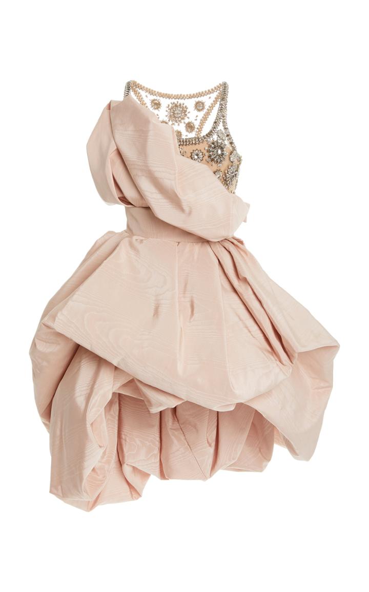 Moda Operandi Oscar De La Renta Embellished Cotton-blend Dress