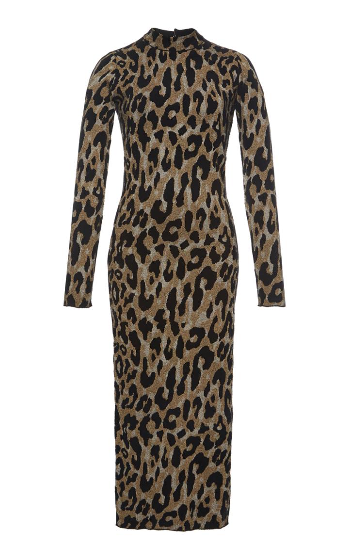 Versace Lurex Jacquard Knit Dress