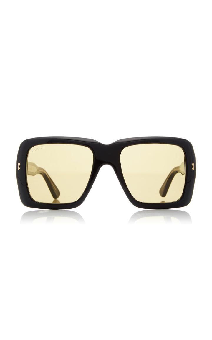 Gucci Sunglasses Oversized Square Acetate Sunglasses