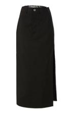 Moda Operandi Jacquemus Terraio Tie-detailed Striped Hemp-blend Maxi Skirt