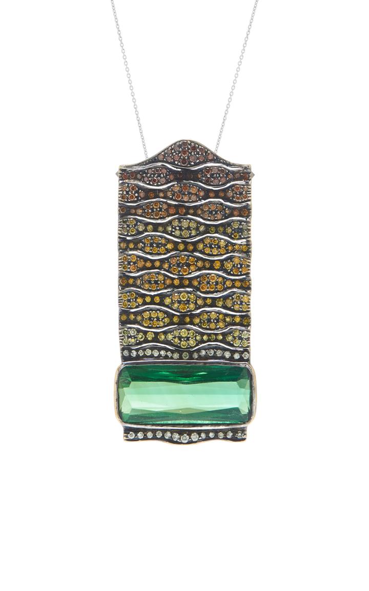 Amrapali Tourmaline And Diamond Pendant