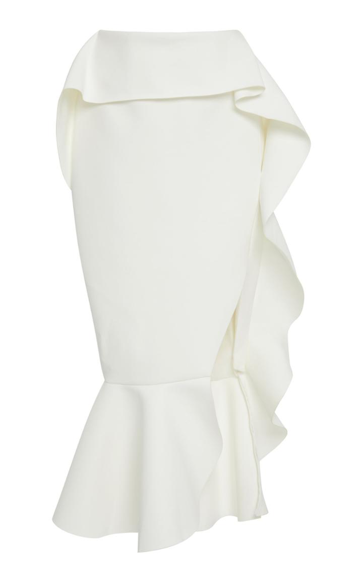 Rachel Gilbert Adelaide Ruffle Slit Skirt