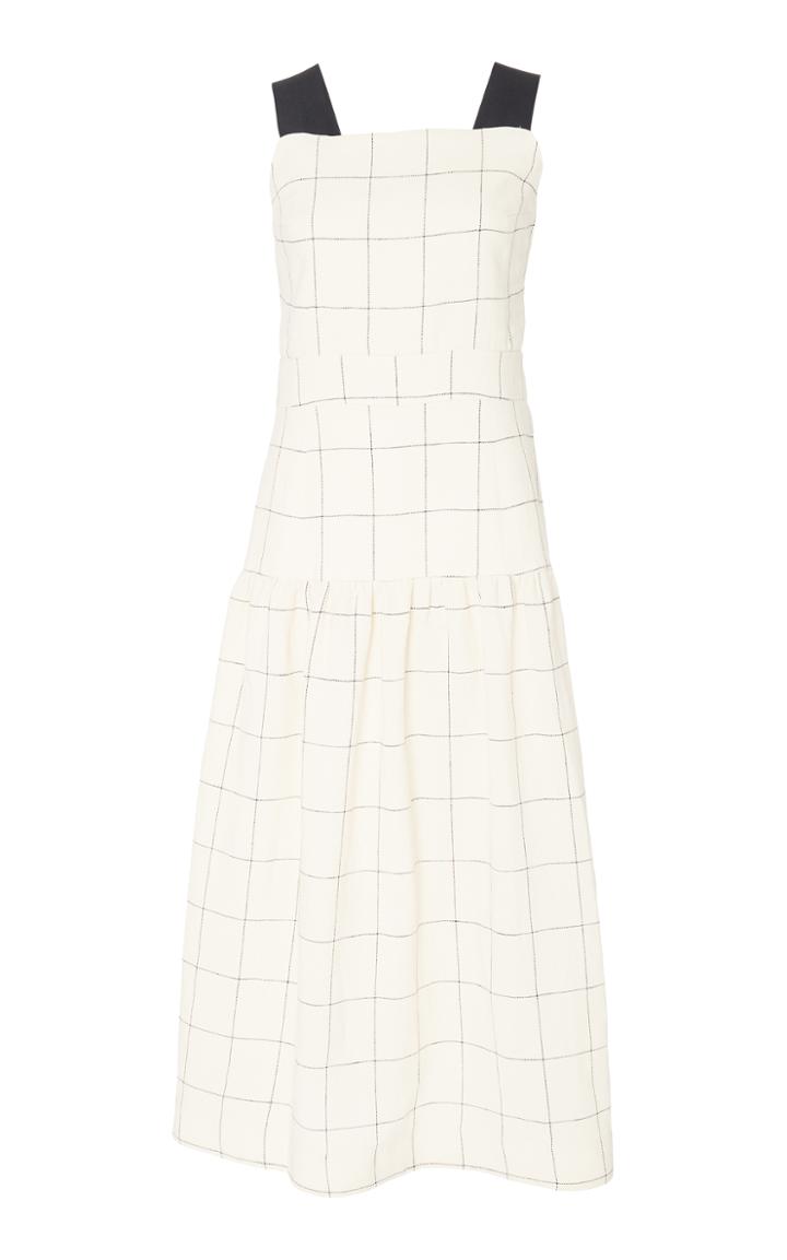 Sea Jacques X-factor Grid Linen Dress