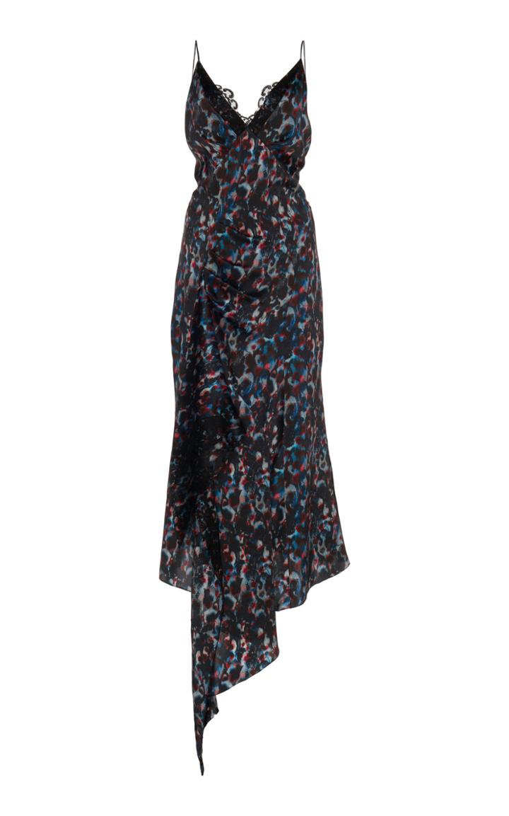 Olivier Theyskens Asymmetric Printed Dress