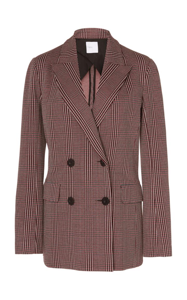 Rosetta Getty Checked Stretch-crepe Blazer