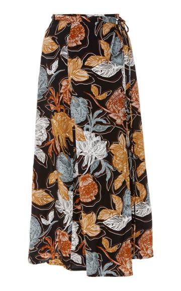 Faithfull Marieta Printed Midi Skirt