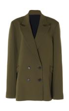 Roland Mouret Gilroy Double-breasted Wool Crepe Blazer