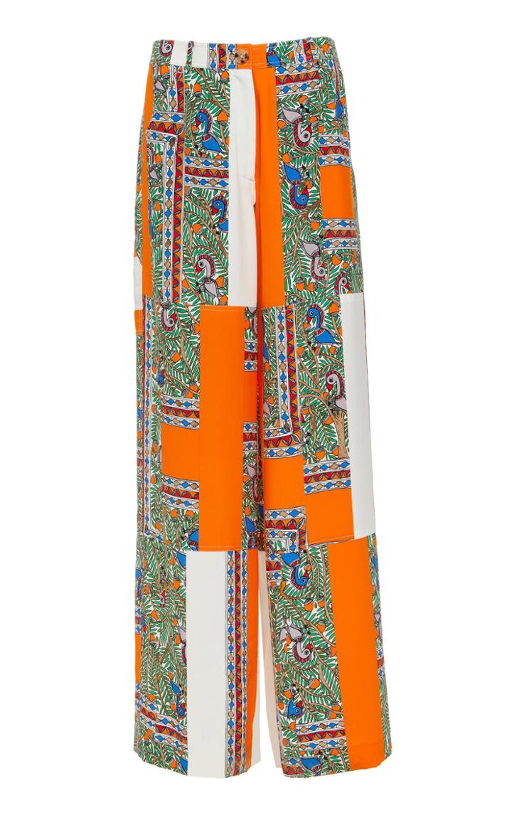 Tory Burch Sylvan Silk Printed Pant