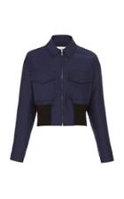 Lanvin Cropped Collared Bomber Jacket