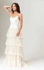 Savannah Miller Lilian Sequined Ballerina Silk Tulle Tiered Gown