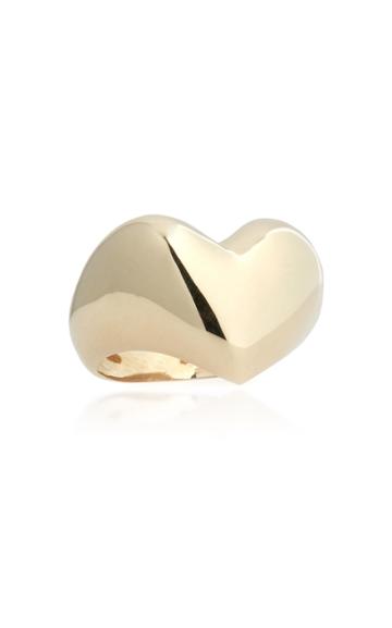 Rachel Quinn Puffed Heart 14k Yellow Gold Ring