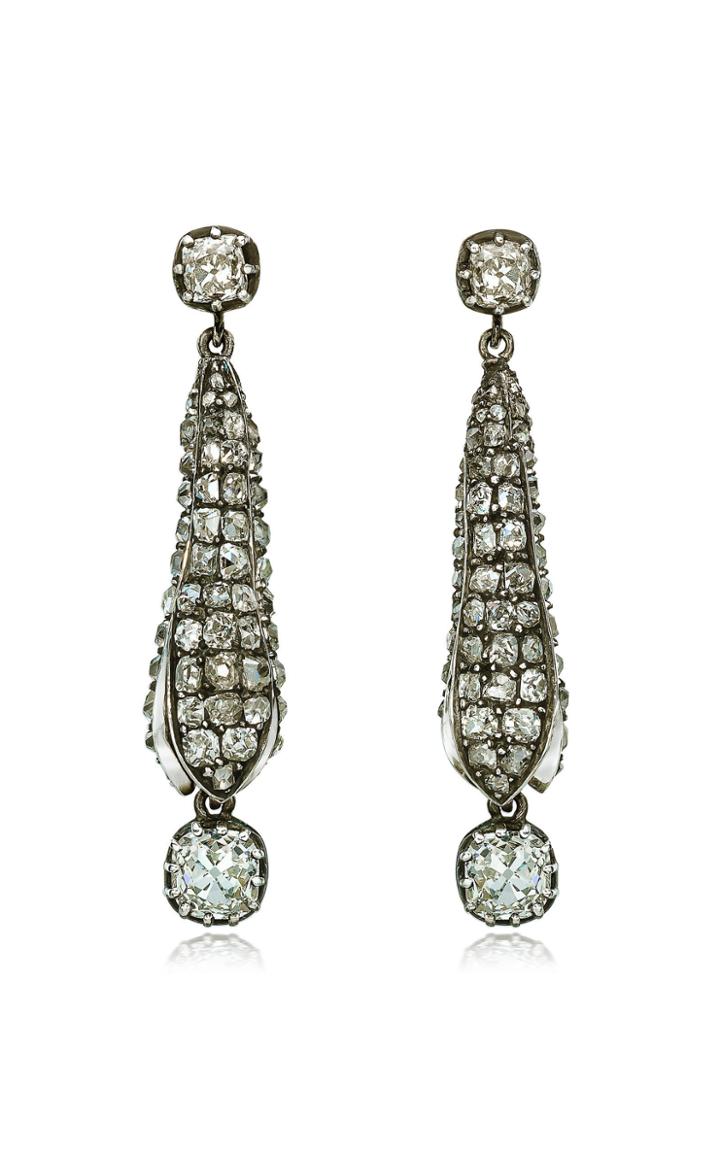 Mindi Mond Old Cut Dangling Pod Earrings