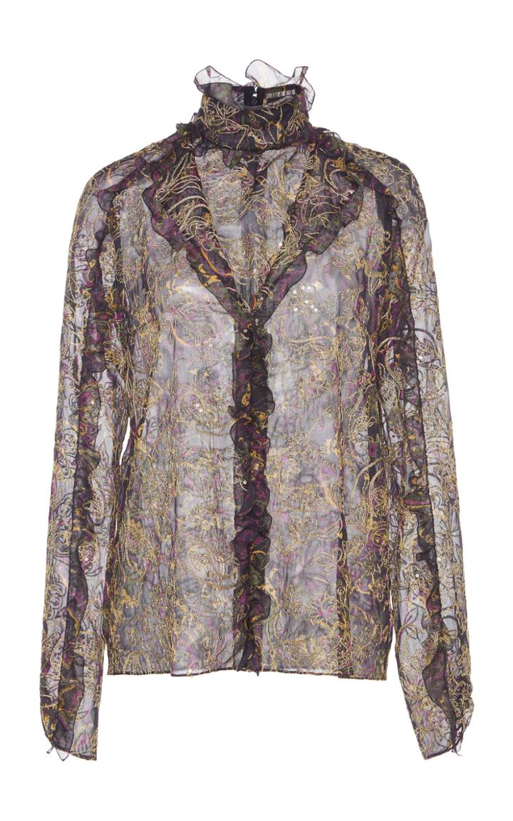 Giambattista Valli High Neck Blouse