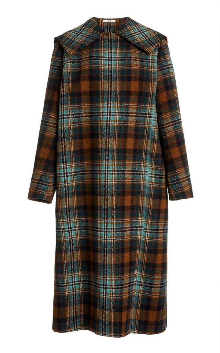 Moda Operandi Co Plaid Cashmere Coat