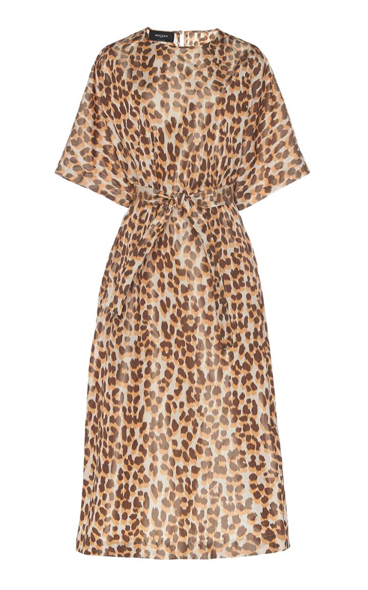 Rochas Osprey Printed Silk Midi Dress